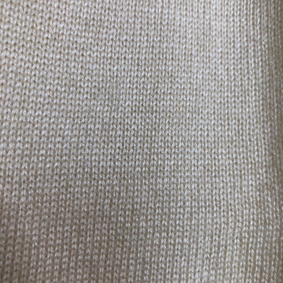 Tommy Bahama XL Sweater Silk Cashmere Cream Pineapple Long Sleeve Knit Top - Picture 6 of 15